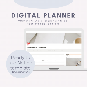 Digital planner notion template