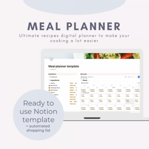 Meal planner Notion template
