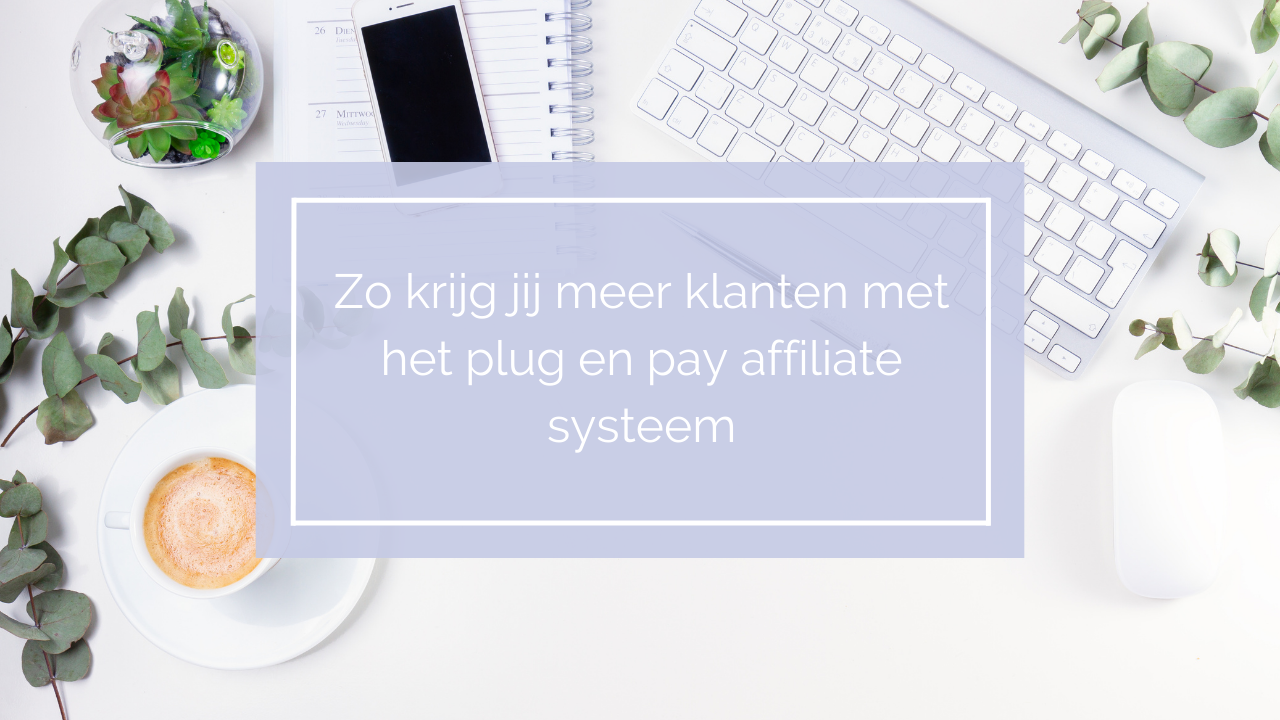Lees meer over het artikel Zo krijg jij meer klanten met het plug en pay affiliate systeem