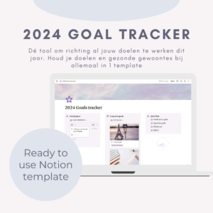 Goal planner 2024 Notion template + Habit tracker